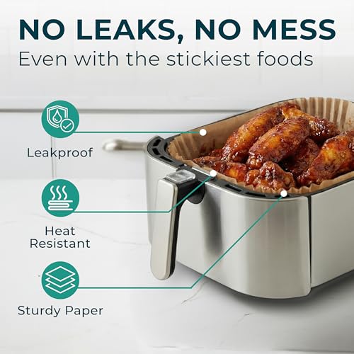 Cathy Yoder's Rectangle Air Fryer Liners (8 inch - Rectangle)