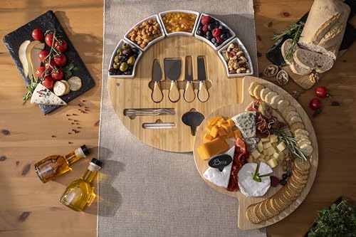 Charcuterie Cheese Board and Platter Set (Bamboo - 16 inch)