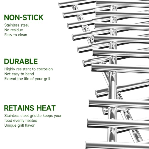 17" Grill Grates for Charbroil Infrared 3 Burner 463242515 463242516 466242515 466242516 G466 (17" D x 23.1" W)