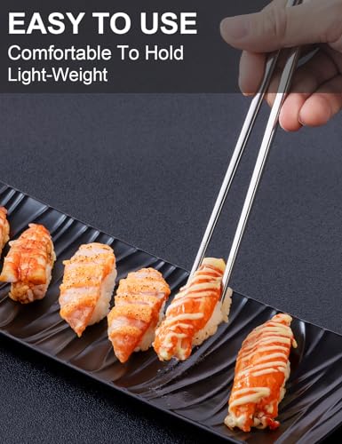 5 Pairs Metal Chopsticks Reusable 18