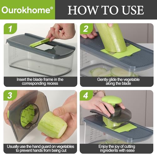 Mandolin Slicer for Kitchen Food (6 Count)