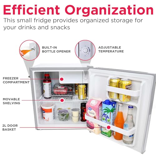 EFR176 1.6 cu. ft. Retro Bar Fridge with Side Bottle Opener (Moonbeam)