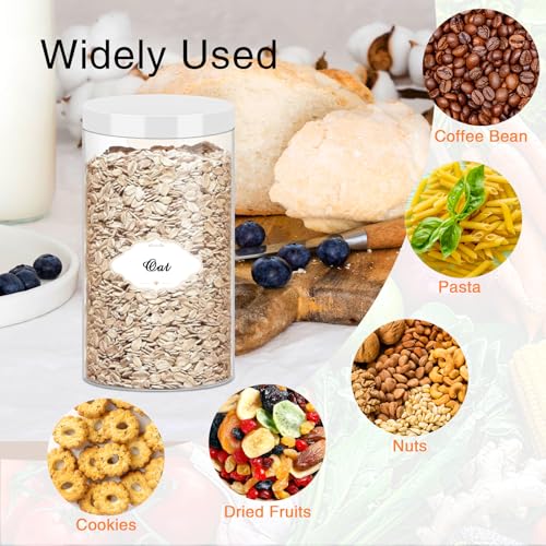 32 OZ Plastic Jars with Lids (32OZ 16Pcs White)