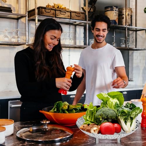 Vegetable Steamer Basket for Cooking with Extendable Handle