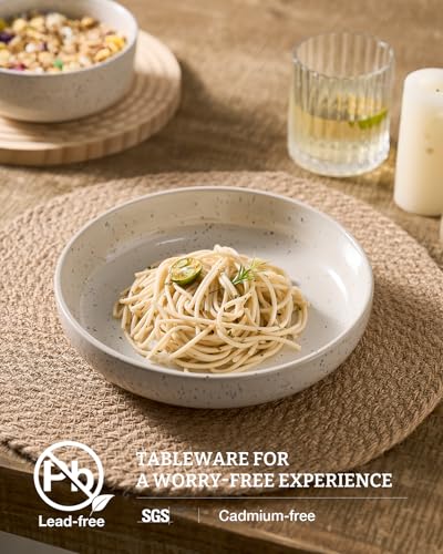 Meteor 33 oz Pasta Bowls Set of 8 (Creamy White / Set of 8)