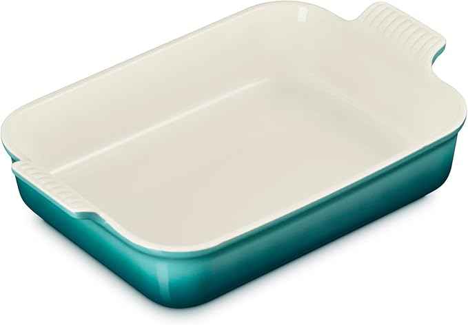 Le Creuset Stoneware Heritage Rectangular Baking Dish, 4 qt., Riviera