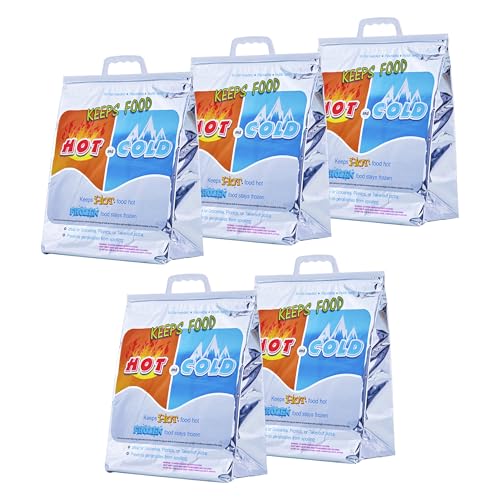 Hot and Cold Insulated Bags for Food Delivery (Medium (Lunch Size))