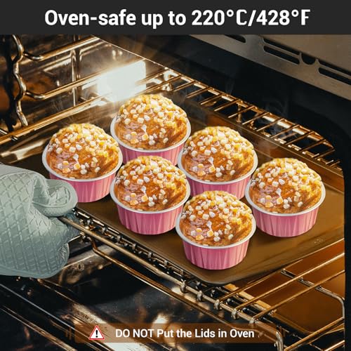 Aluminum Cups with Lids (Carmine / 30pcs)