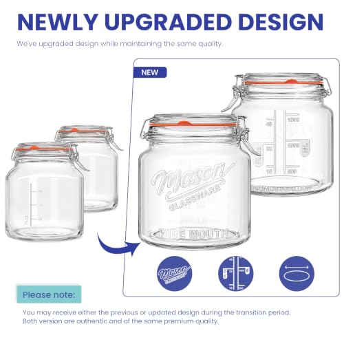 64 oz Mason Jars with Lids