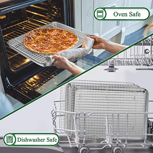 17.5 Inch Cookie Baking Sheet Pan with Wire Rack