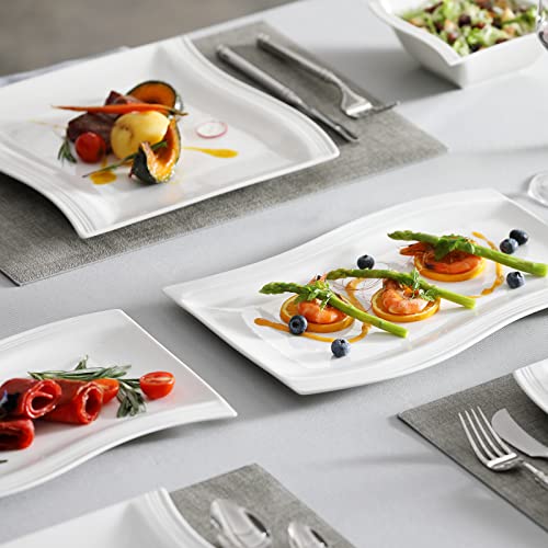 Plates and Bowls Sets (26 Piece(Service for 6) / Ivory White)