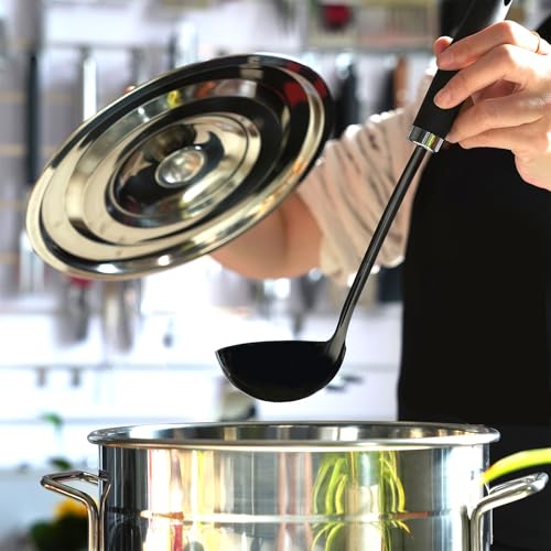 12 Inch Black Stainless Steel Soup Ladle (Z-Black Ladle)