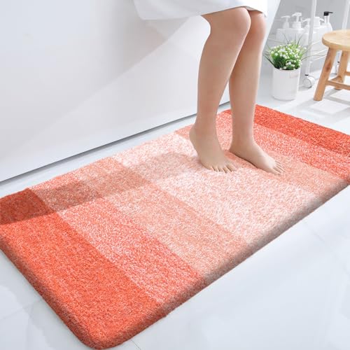 Bathroom Runner Rug 47x24 (47" X 24" / Coral)