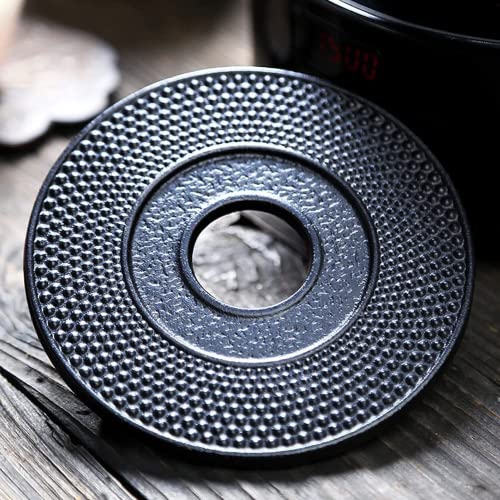Cast Iron Mat with Rubber Pegs (Teapot Trivet 5.3 in)