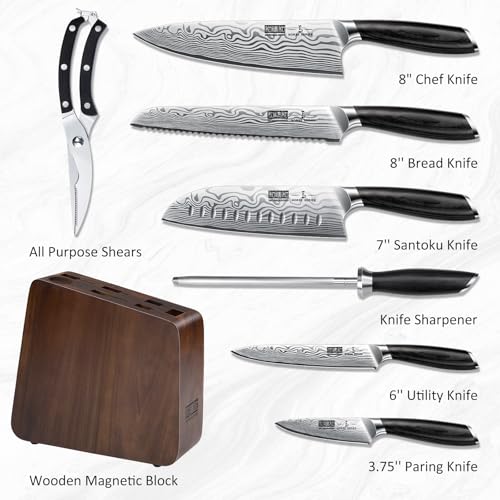 8 Pieces Knife Set with Magnetic Block (8 Pieces Knife Set)