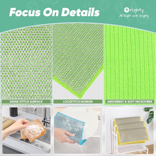Dish Cloths 24 Pack Double (Multicolor)