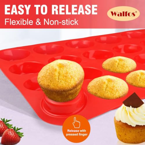 Mini Silicone Muffin Pan (1 Pc: 24 Cups, Mini)