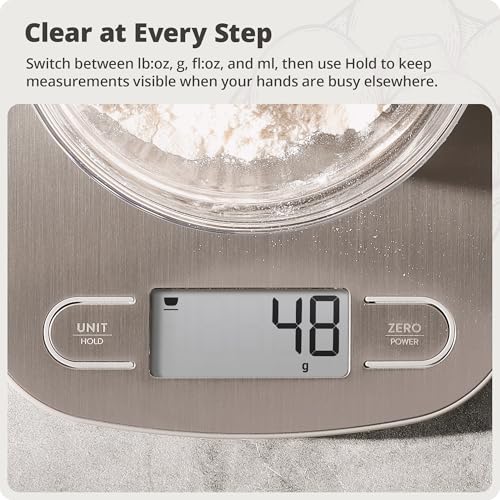 Food Scale Slim & Compact (Stainless Steel)