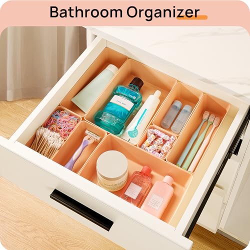 25 Pack Plastic Drawer Organizers with Non (25 Count)