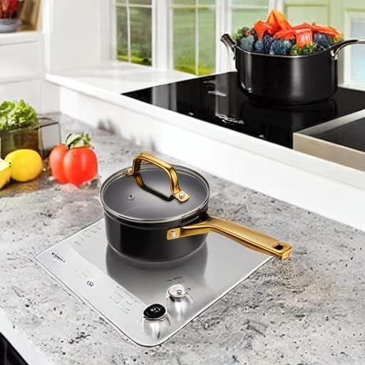 1.5 QT Ceramic Enamel Saucepan with Lid (1.5 Quarts)