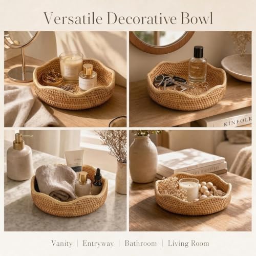 Small Rattan Bread Basket (Small - Natural)