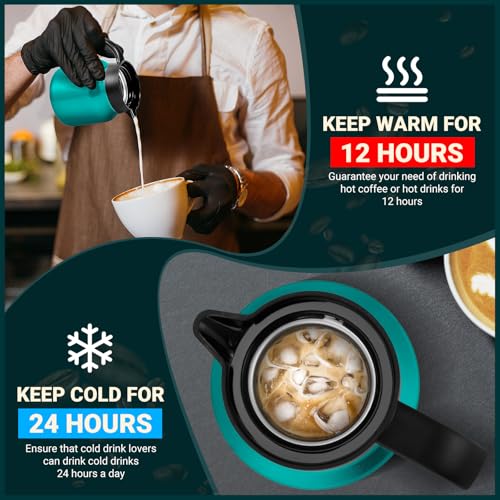 Small Insulated Coffee Carafe (Agave Teal / 27 Ounces)