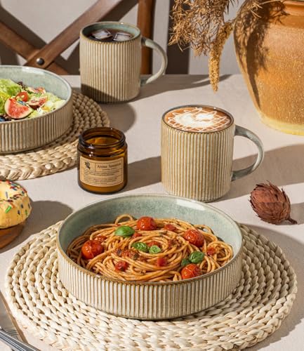 7.5 Inch Pasta Bowls Set of 6 (Set of 6 / Sage Desert)