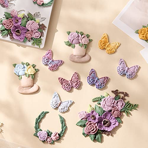 Rose Fondant Molds (Butterfly Fondant Mold)