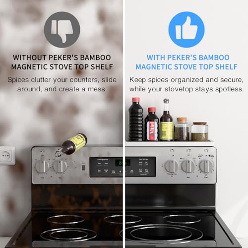 Magnetic Stove Top Shelf for 30" Stoves (White)