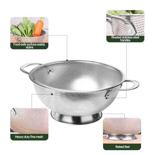 Premium Stainless Steel Colander for Kitchen