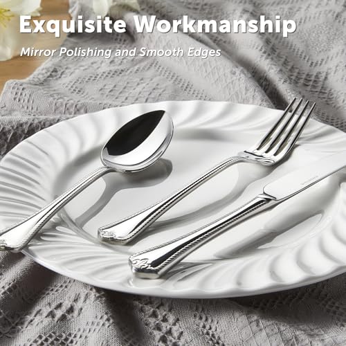 20 Piece Silverware Set (20-Piece / Silver)
