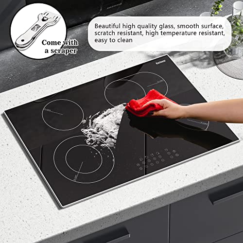 30 Inch Electric Cooktop 4 Burners