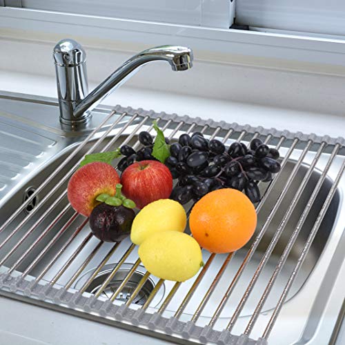 Roll Up Dish Drying Rack Over The Sink 17.7" (17.7"(L) x 15.6"(W))