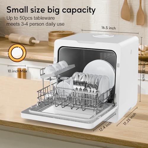 Countertop Dishwasher Water Tank 10 Programs Baby Care Mode Hot Air Drying (new)