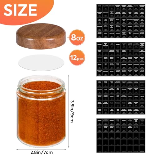 Glass Spice Containers for Kitchen (12)