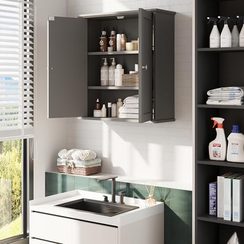 Bathroom Wall Cabinet (Grey)