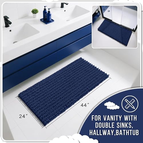 Long Bathroom Rugs Non Slip Washable 44x24 Inch (7.35 Sq Ft)