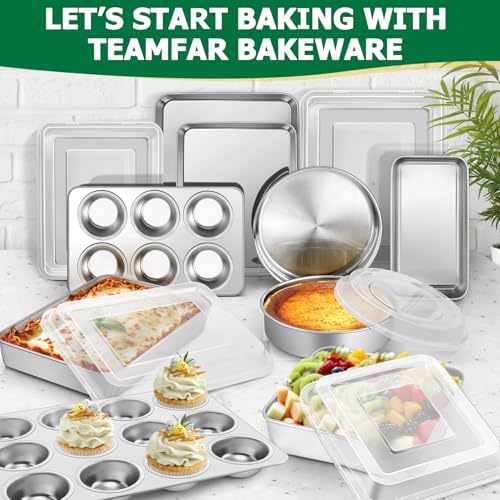 Stainless Steel Baking Sheet Pan with Rack & Mat