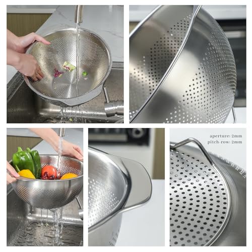 18 8 Stainless Steel Microwell Colander
