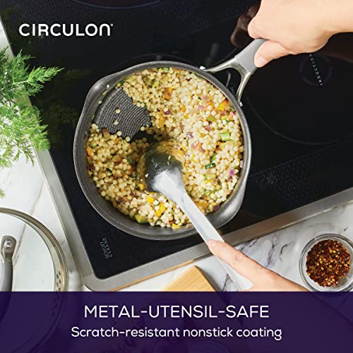 A1 Series Nonstick Straining Sauce Pan with Lid