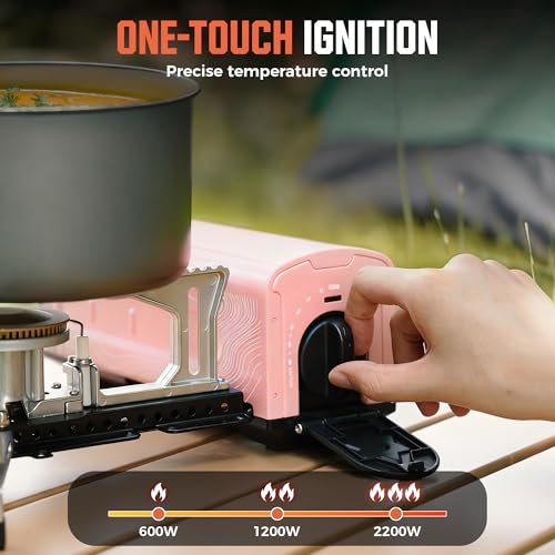 OUTDOORS Butane Camping Stove (Pink)