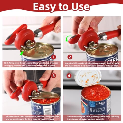 Can Opener Manual Tin Opener Stainless Steel Heavy Duty