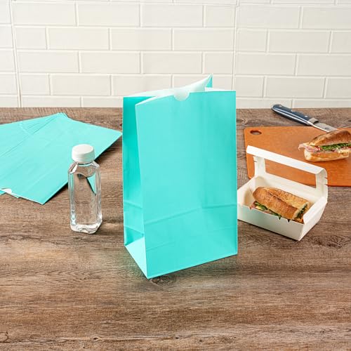 Turquoise Paper Bag (12 lb / Turquoise)