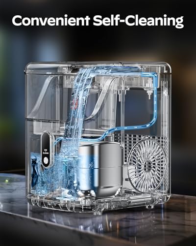 Nugget Ice Maker Countertop (Brushed Stainless Steel / 33 lbs)