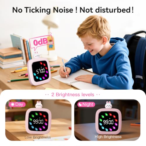 Digital Visual Timer for Kids (Rabbit Doll-pink)