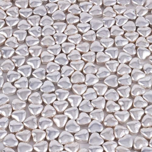 Silver Heart Shapes Sprinkles (4.58 Ounce)
