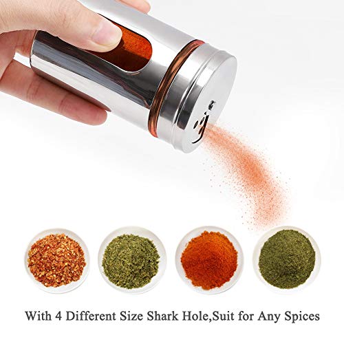 2pcs Salt and Pepper Shakers (Silver)