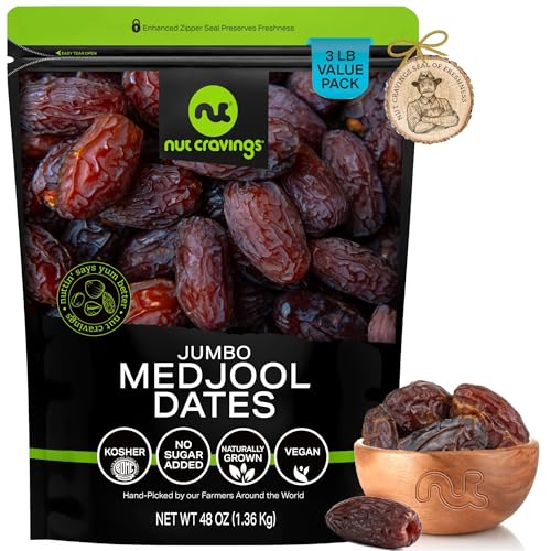 Dried Jumbo Medjool Dates (Dried Dates Medjool / 48 oz)