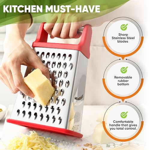 Stainless Steel XL Cheese Grater for Kitchen