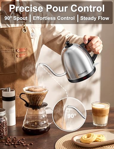 Gooseneck Electric Kettle (Silver)
